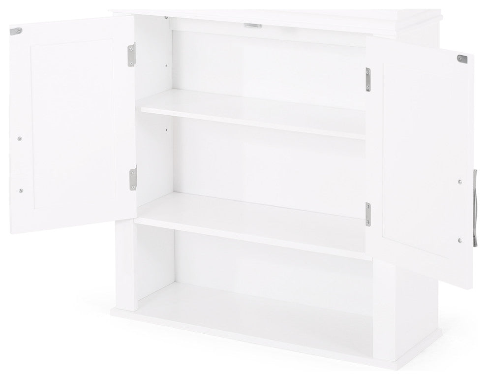 Meader Wall-Mounted Bathroom Storage Cabinet, White