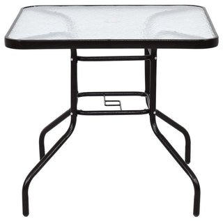 Modern Patio Square Table Steel Frame Dining Table