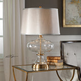 Uttermost Jelani Glass & Brass Lamp