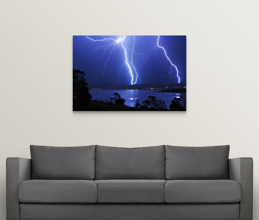 "Stormy Night" Wrapped Canvas Art Print, 48"x32"x1.5"
