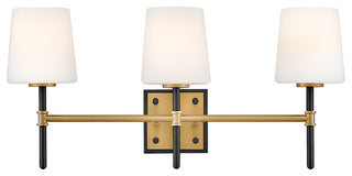 Hinkley Saunders Medium Three Light Vanity, Black