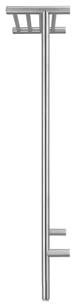 Ancona Piazzo OBT 8-Bar Towel Warmer, On-Board Timer, Brushed Stainless Steel