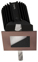 WAC Volta 2" LED SQ Wall Wash Trim, Flood 45 3000K, CP BRZ