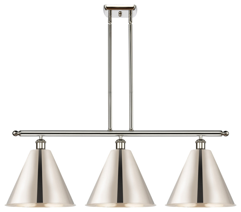 Ballston Cone Island Light, Polished Nickel, Polished Nickel