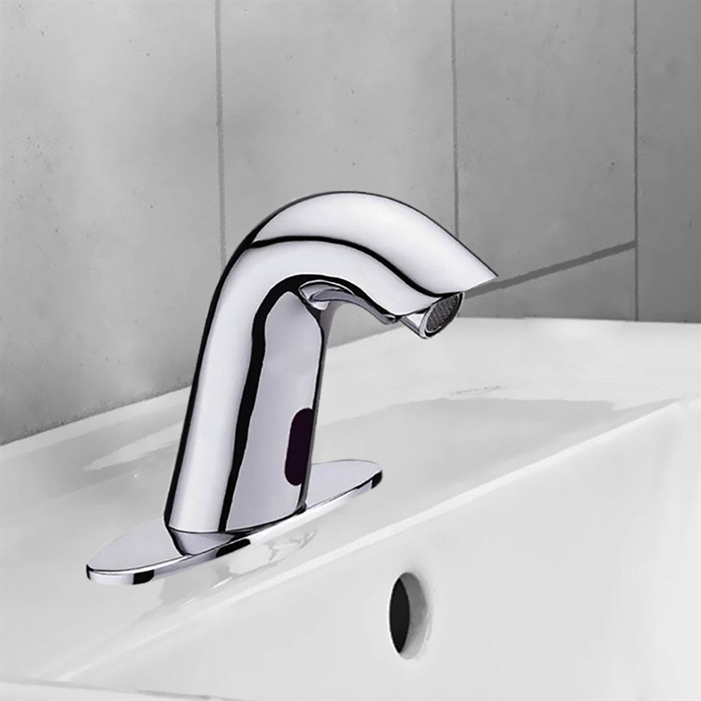 Fontana Conto Commercial Chrome Automatic Motion Sensor Bathroom Faucet