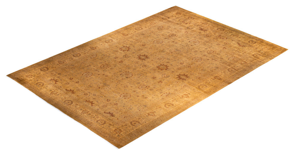 Fine Vibrance, One-of-a-Kind Handmade Area Rug Yellow, 18'2"x12'1"