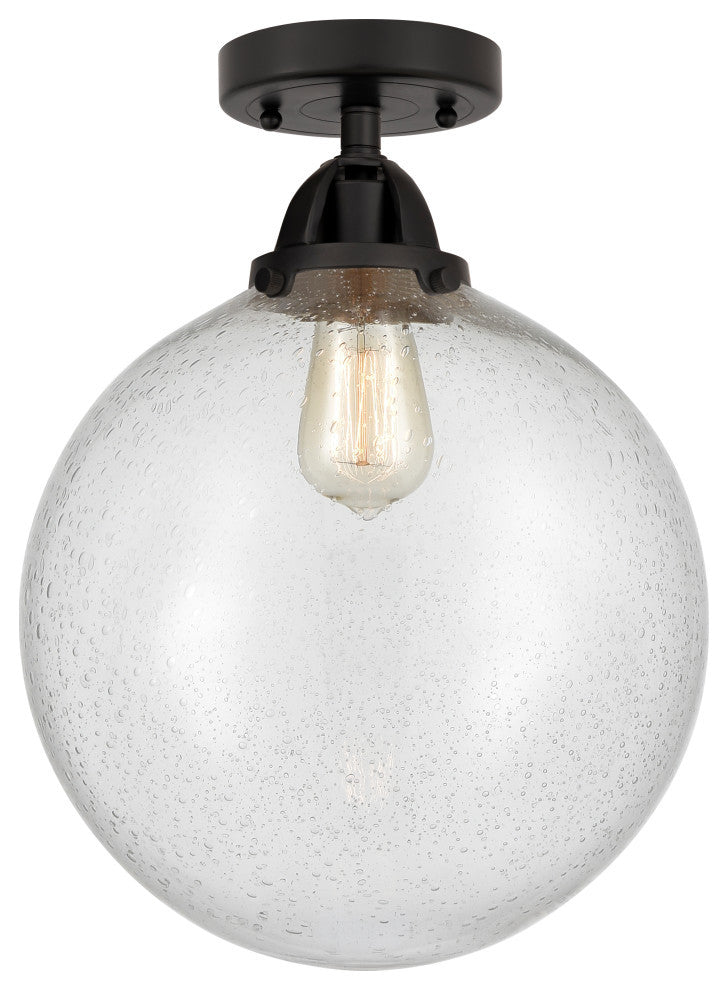 Beacon Semi-Flush Mount, Matte Black, Seedy, Seedy