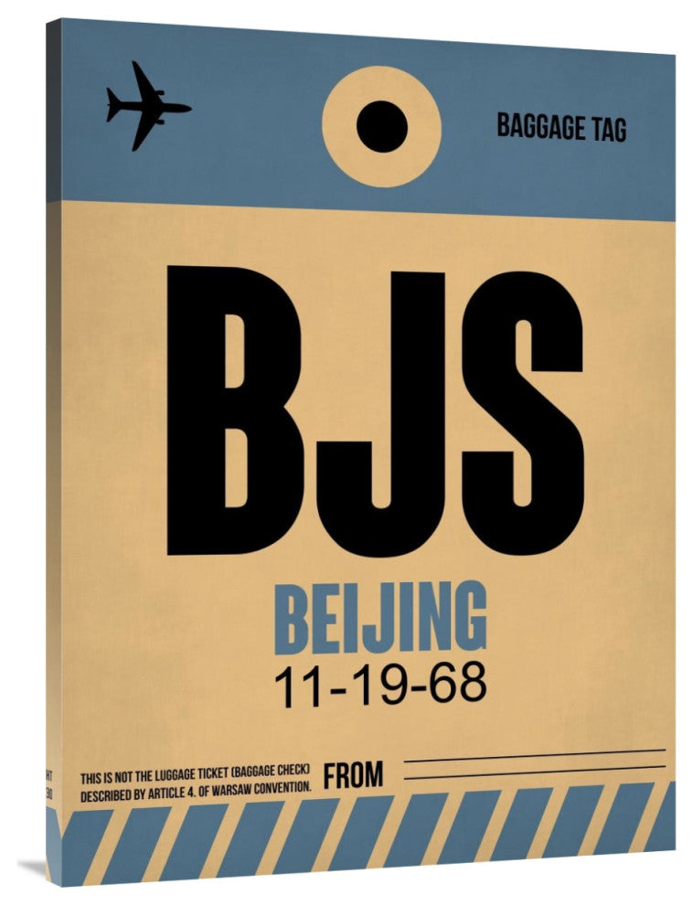 "BJS Beijing Luggage Tag 2" Fine Art Print
