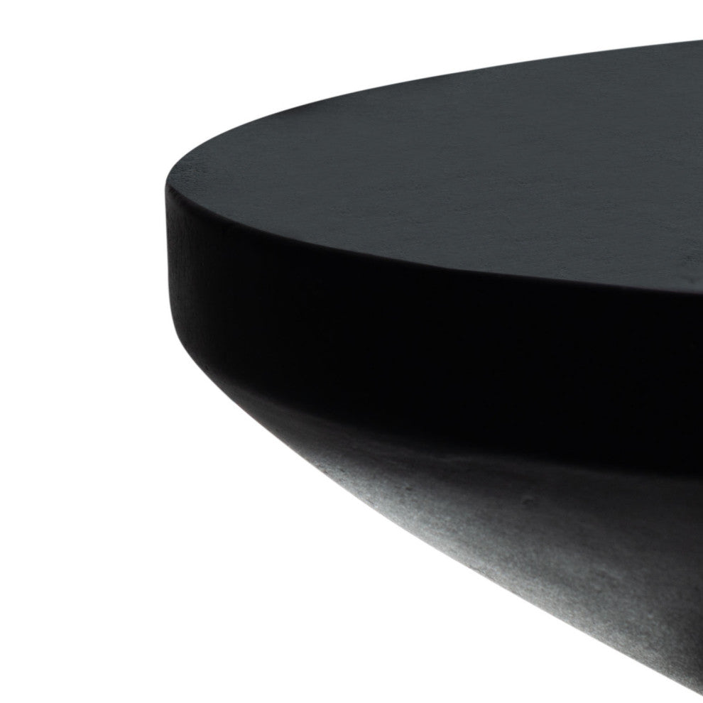 Safavieh Katara Concrete Accent Stool, Black