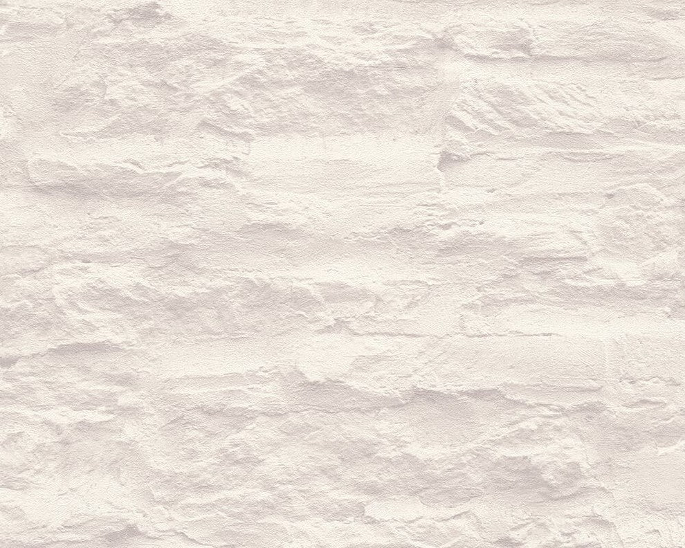 B&W 3, Black and White Look Cream, White Wallpaper Sample, Modern Wall Decor