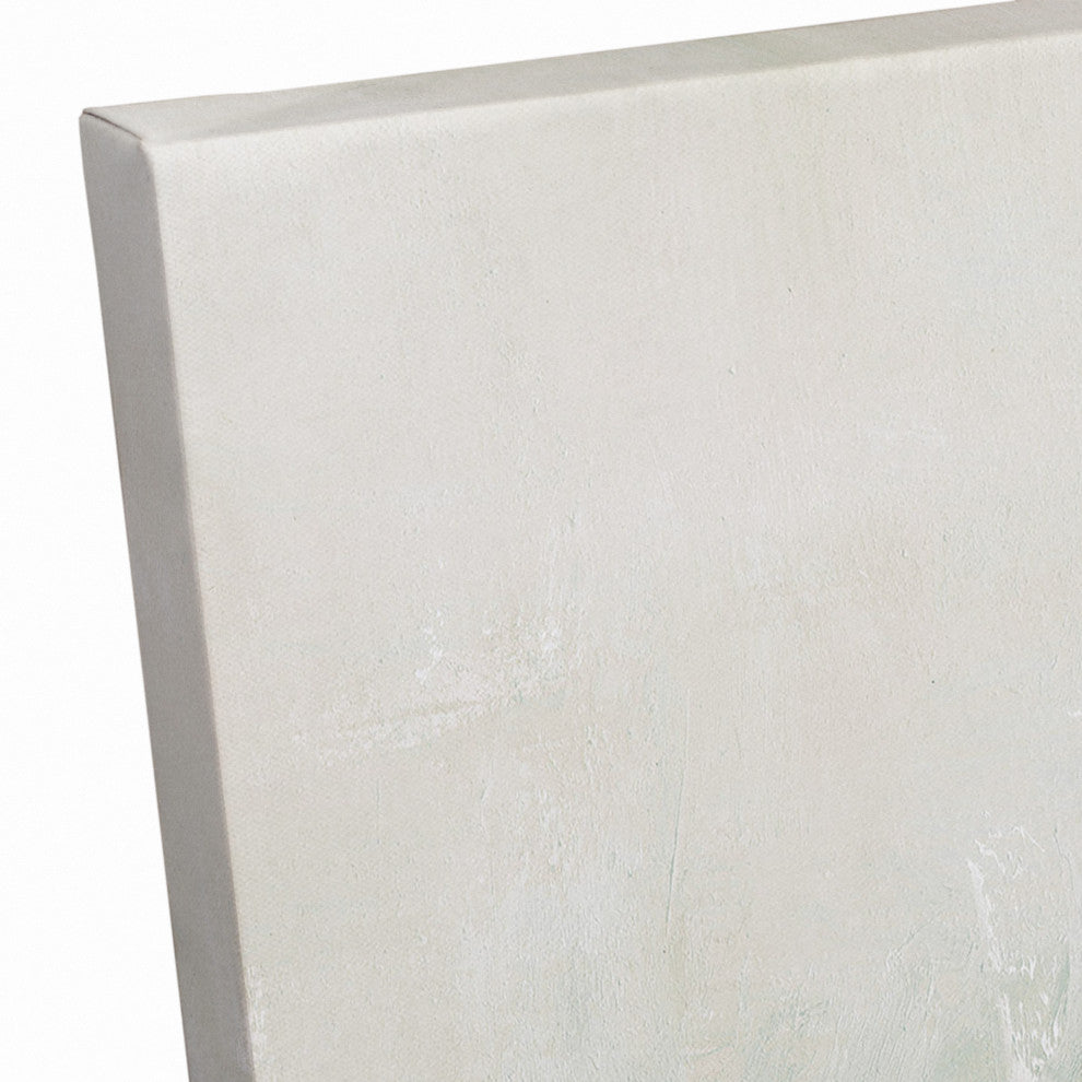 Sage Blue and Cream Abstract 16x20 Canvas Wall Art