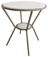 Uttermost 22879 Refuge Round White Side Table