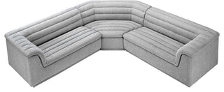 Cascade Upholstered Modular Sofa, Gray, Boucle Fabric, Corner Sectional