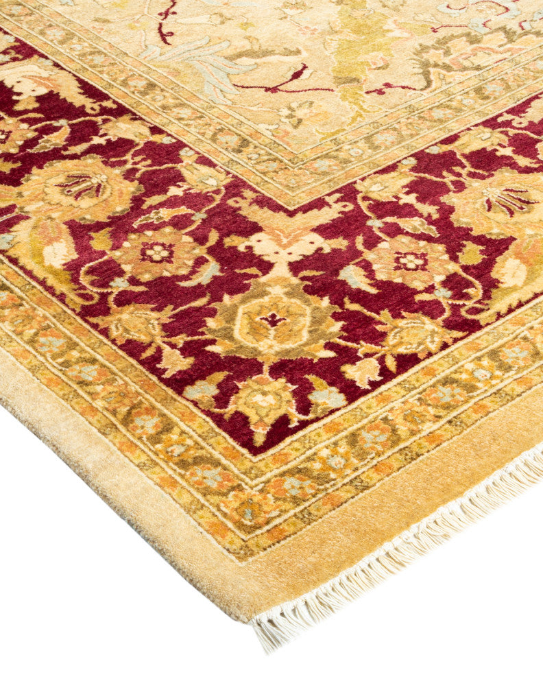 Mogul, One-of-a-Kind Hand-Knotted Area Rug Yellow, 8' 3" x 10' 4"