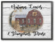 Pumpkins Please Fall Autumn Farm Rustic Wood Textured Design, 24"x30"
