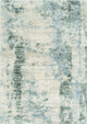 HomeRoots 9'x13' Ivory Blue Machine Woven Abstract Indoor Area Rug