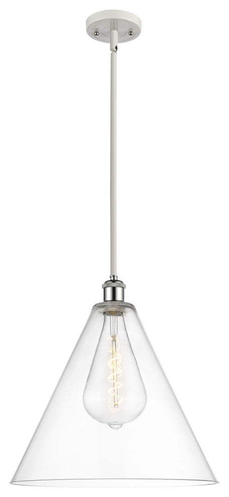 Innovations 516-1S-WPC-GBC-162-LED 1-Light Pendant, White, Polished Chrome