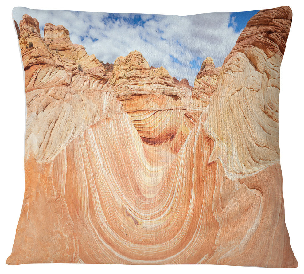 Waves of Natural Wonder Landscape Photo Throw Pillow, 18"x18"