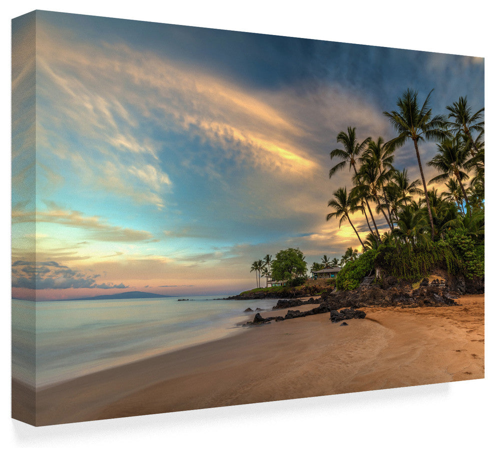 Pierre Leclerc 'Poolenalena Beach Sunrise' Canvas Art, 24"x16"