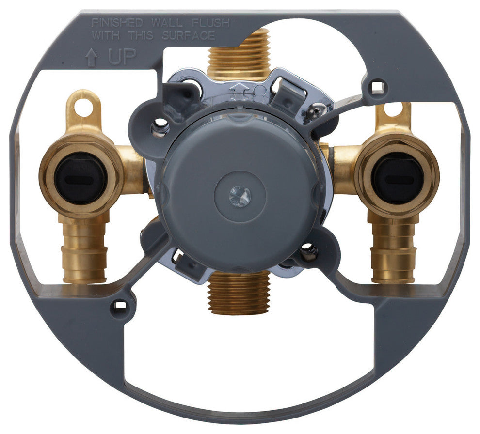 Treysta Tub & Shower Valve- Vertical Inputs WITH Stops- Cold Expansion Pex