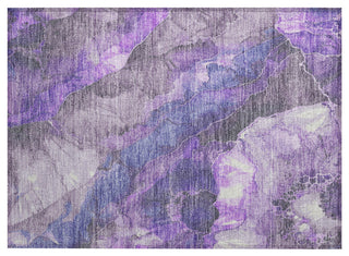 Machine Washable Indoor/Outdoor Chantille ACN1864 Violet 1'8" x 2'6" Rug