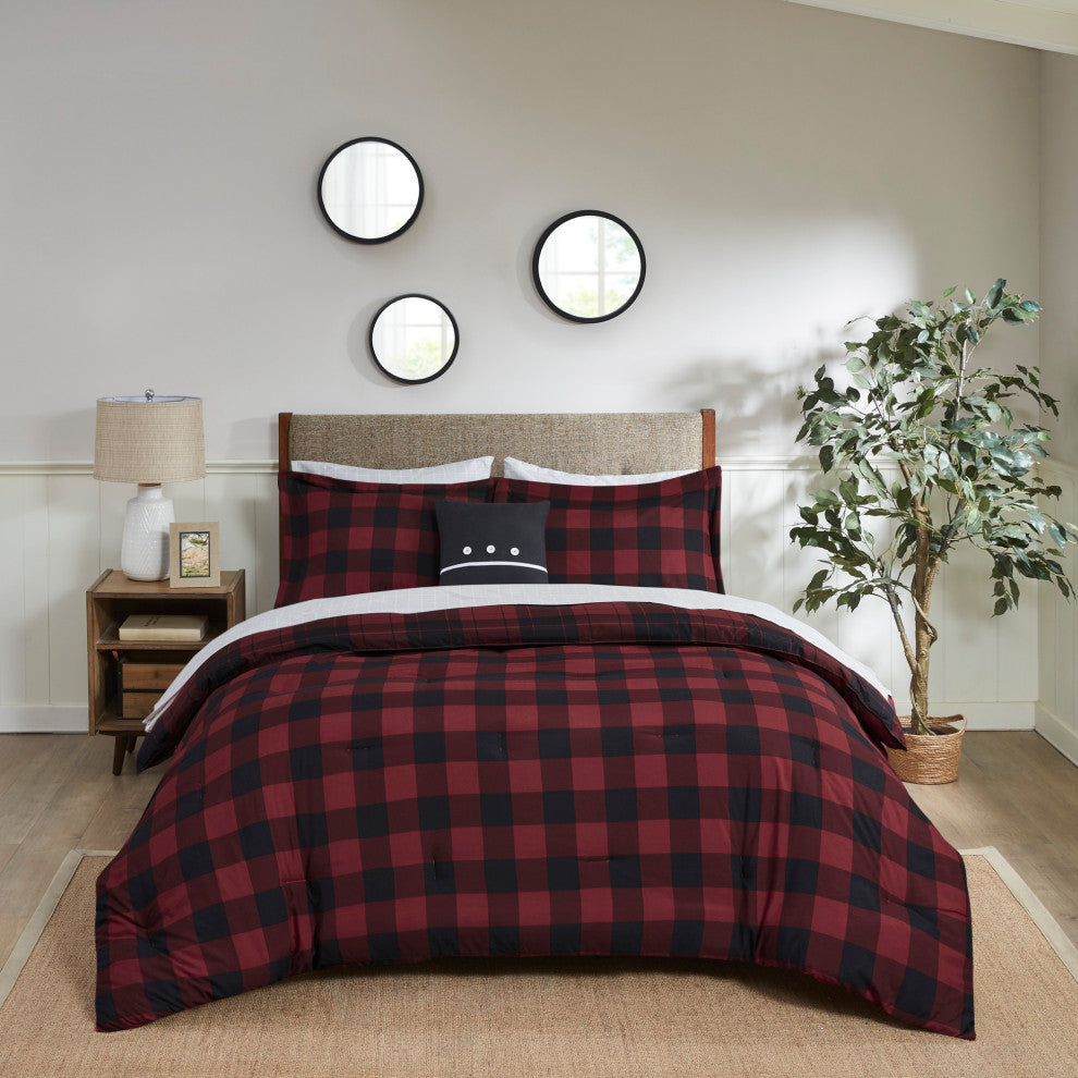Madison Park Essentials 6 Piece Reversible Comforter Set Bed Sheets, Twin