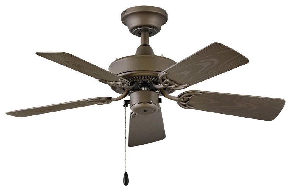 Hinkley Cabana 36" Indoor/Outdoor Ceiling Fan, Metallic Matte Bronze