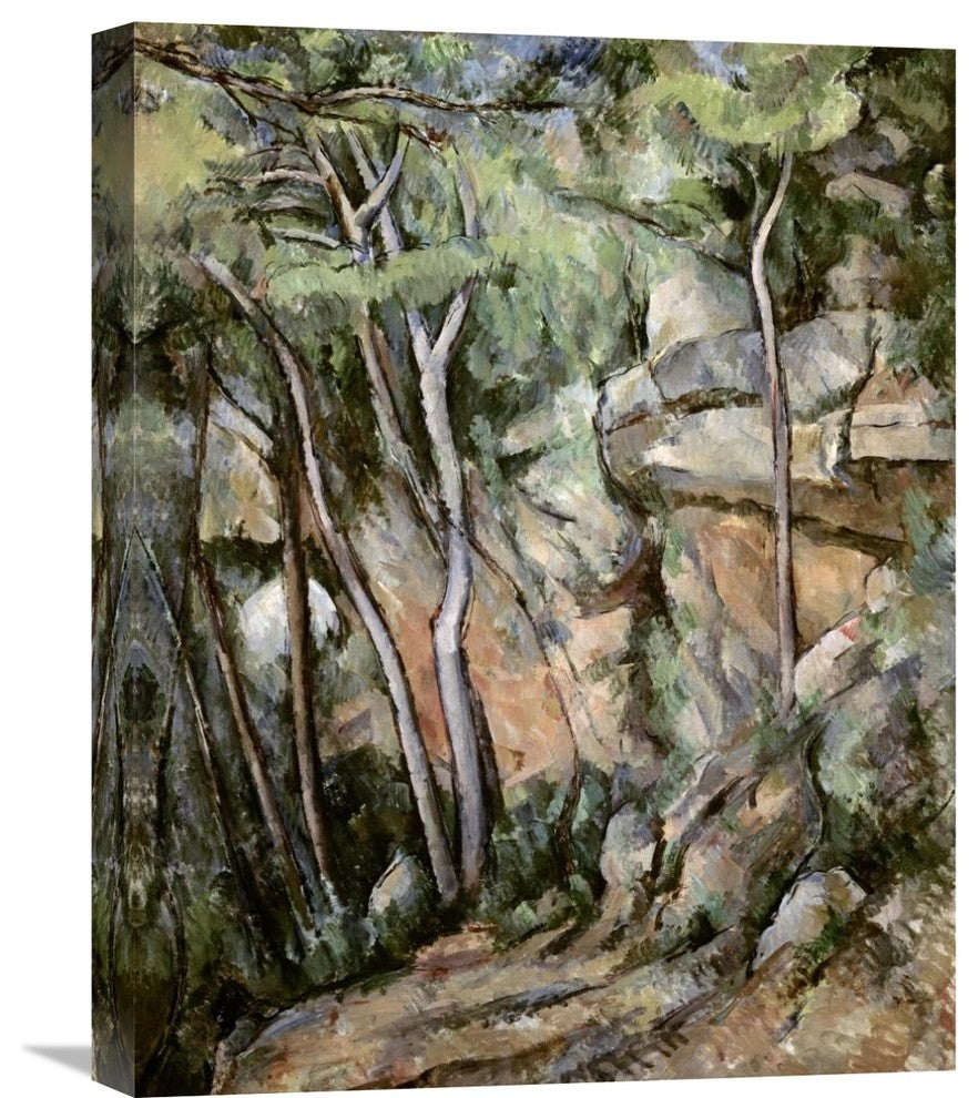 "In The Park of Chateau Noir" Stretched Canvas Giclee by Paul Cezanne, 17"x22"