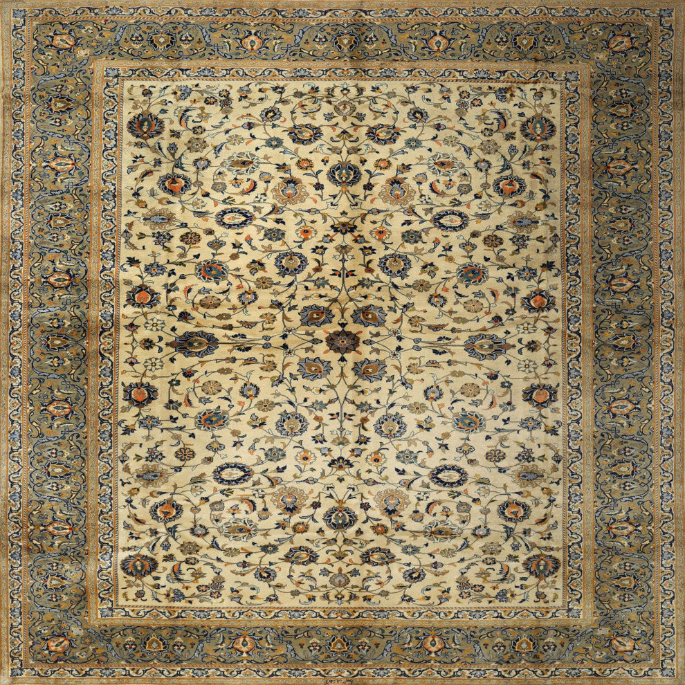 Ahgly Company Indoor Square Traditional Area Rugs, 7' Square