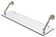 Dottingham 30" Floating Glass Shelf, Polished Nickel
