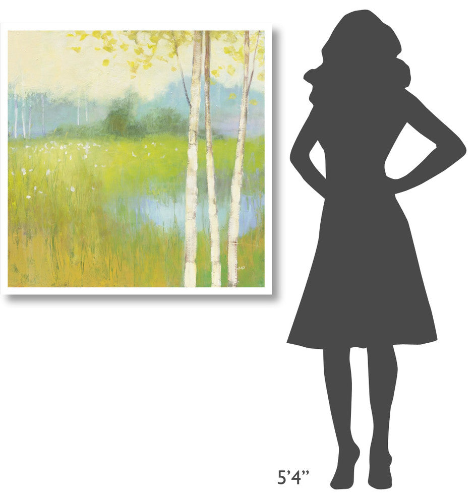 "Spring Fling II" Digital Paper Print by Julia Purinton, 38"x38"