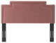 Headboard, Twin Size, Pink, Velvet, French, Mid Century Bedroom Guest Suite
