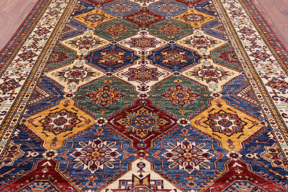 Super Kazak Hand-Knotted Wool Rug 7' 10" X 10' 6" Q5216