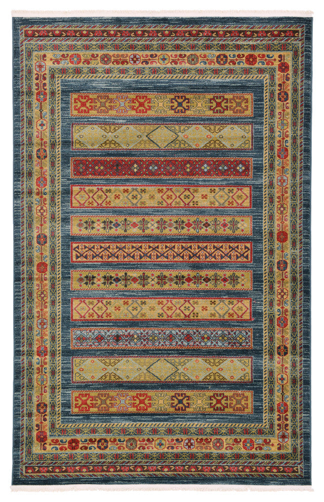 Unique Loom Blue Pasadena Fars 5' 0 x 8' 0 Area Rug