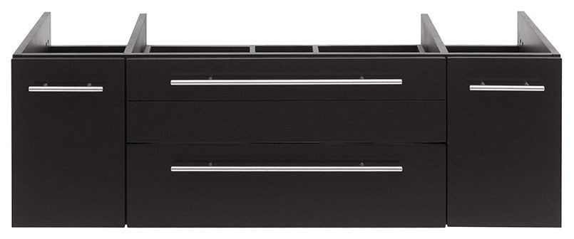 Fresca Lucera 48" Espresso Wall Hung Vessel Sink Modern Bathroom Cabinet