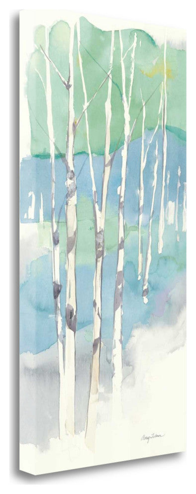 Watercolor Abstract Forest 2 Giclee Wrap Canvas Wall Art