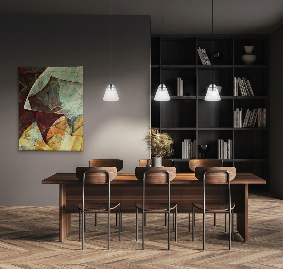 Cerasella 1-Light Mini Pendant, Matte Nickel Finish, Clear Glass Shade