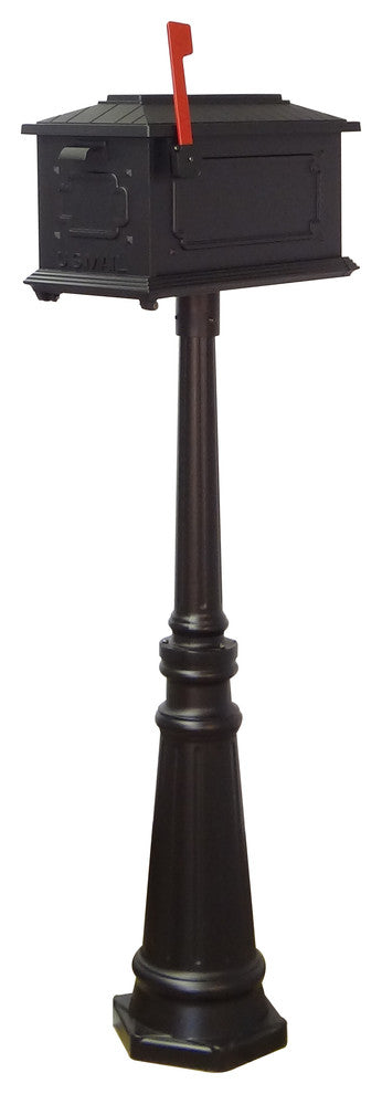 Kingston Curbside Mailbox and Tacoma Mailbox Post With Direct Burial Kit