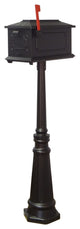 Kingston Curbside Mailbox and Tacoma Mailbox Post With Direct Burial Kit