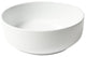 White 15" Round Above Mount Ceramic Sink