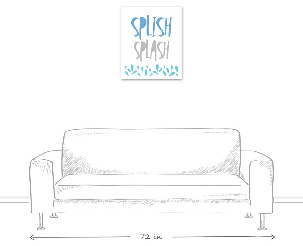 Splish Splash 20x24 Canvas Wall Art