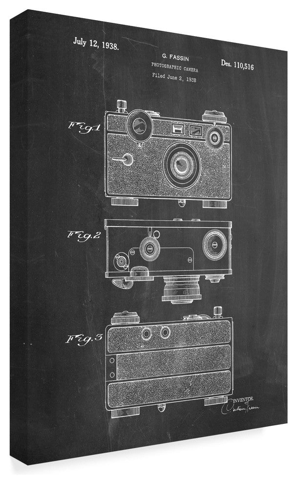 "Vintage Camera" by Cole Borders, Canvas Art, 24"x18"