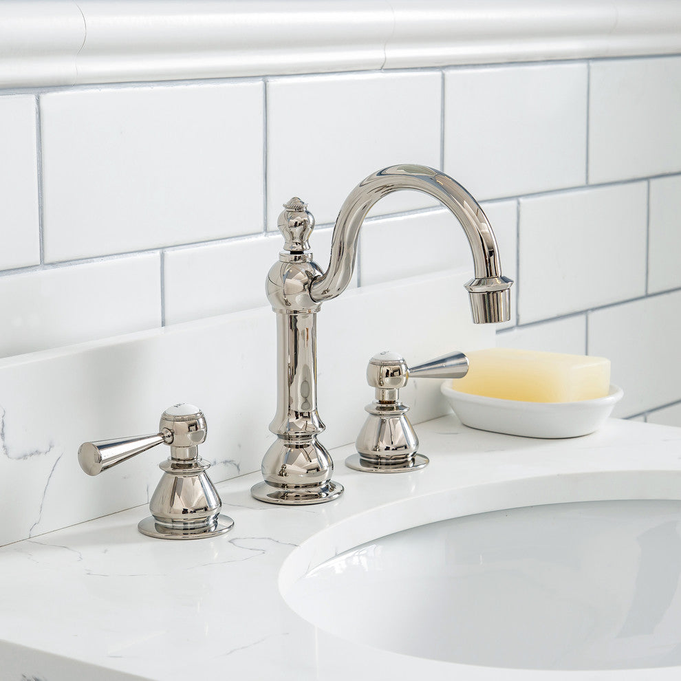 24" Wide Pure White Single Sink Quartz Carrara Bathroom Vanity