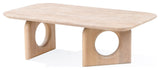 Nova Domus Osaka Faux Marble + Natural Ash Coffee Table
