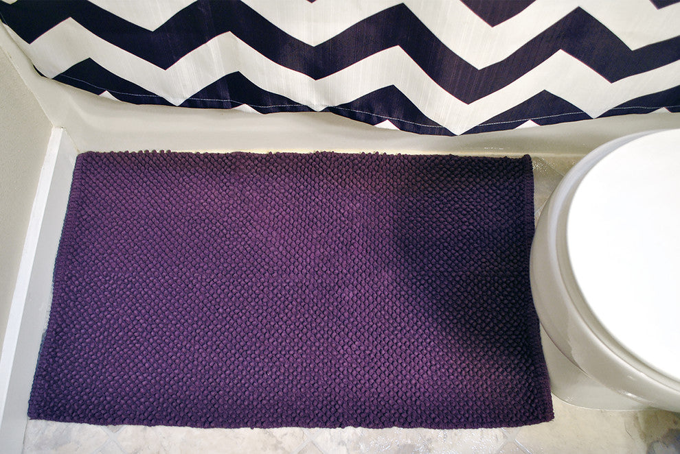 Eggplant Popcorn Rug, 17"x24"