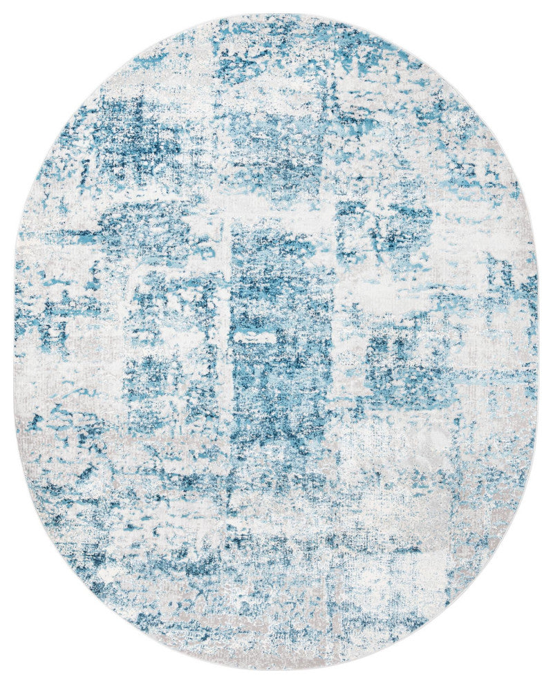 Unique Loom Elizabeth Finsbury Rug, Blue, 7'10"x10' Oval