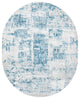 Unique Loom Elizabeth Finsbury Rug, Blue, 7'10"x10' Oval