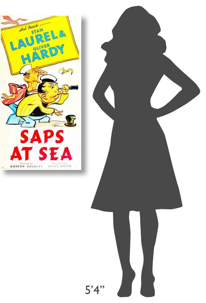 "Laurel & Hardy - Saps At Sea, 1940" Canvas by Hollywood Photo Archive, 19x36"