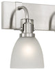 Edison 3-Light Brushed Nickel Finish Vanity Light 6.5"x20.5"x 10.5"