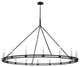 Sutton 16 Light Chandelier, Textured Black